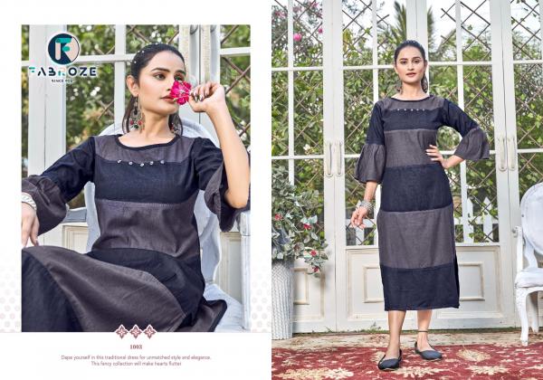 Fabroze Lakshya 1 Fancy Denim Kurti Collection